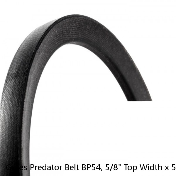 Gates Predator Belt BP54, 5/8" Top Width x 57" Outside 9186-0054