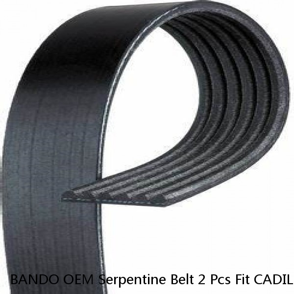 BANDO OEM Serpentine Belt 2 Pcs Fit CADILLAC,CHEVROLET, GMC V8 6.0L Alt 105 Amp #1 small image