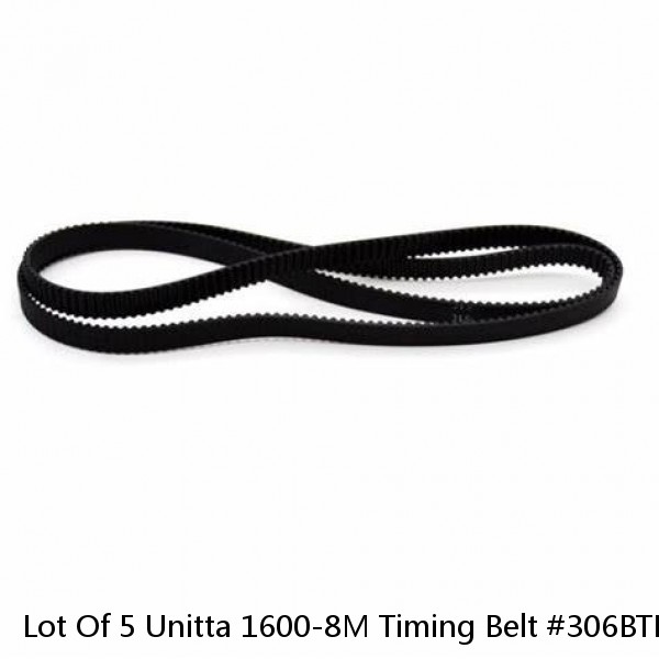 Lot Of 5 Unitta 1600-8M Timing Belt #306BTK #1 small image