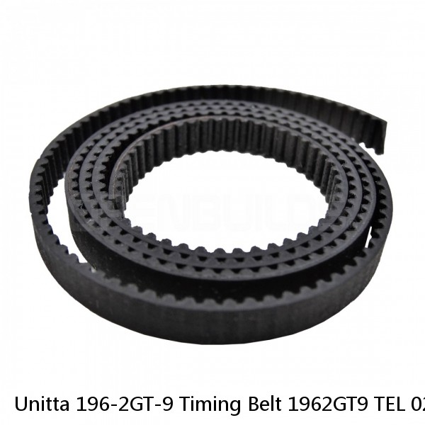 Unitta 196-2GT-9 Timing Belt 1962GT9 TEL 023-000831-1 9mm Width #1 image