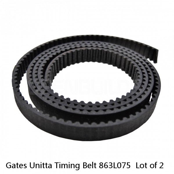 Gates Unitta Timing Belt 863L075  Lot of 2  #1 image